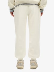 Superdry White Country Club Cuff Joggers - Image 2 of 7
