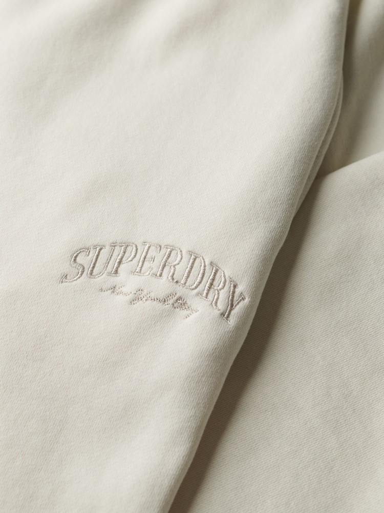 Superdry White Country Club Cuff Joggers - Image 7 of 7 Superdry White Country Club Cuff Joggers - Image 7 of 7