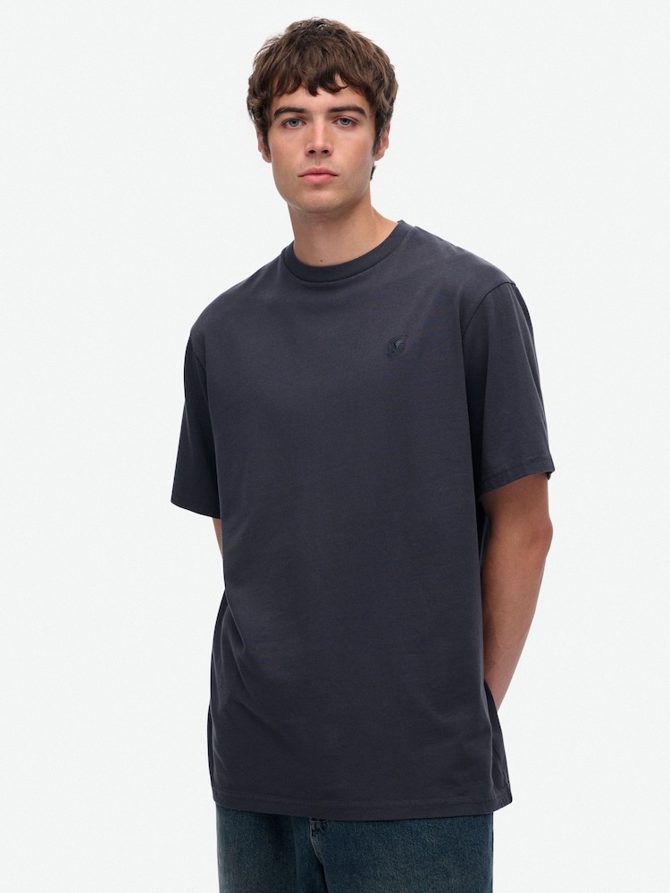 Superdry Grey Blank Oversized T-Shirt - Image 1 of 6 Superdry Grey Blank Oversized T-Shirt - Image 1 of 6