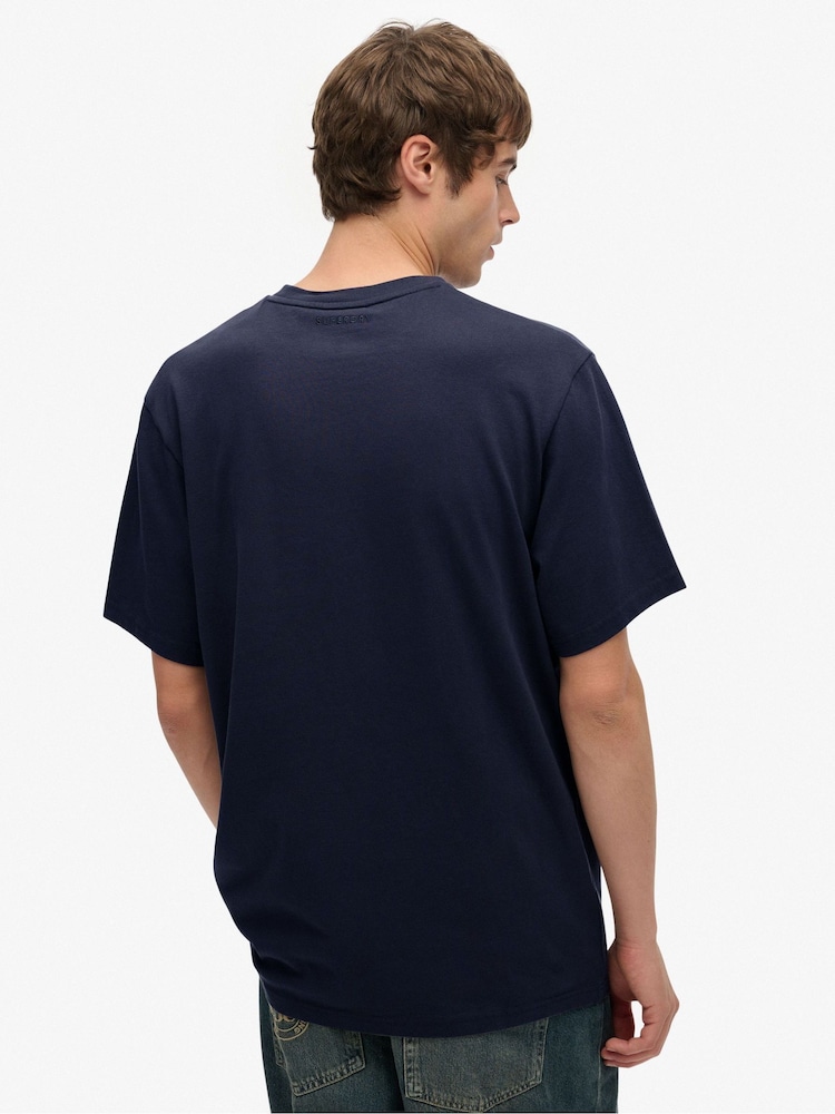 Superdry Grey Blank Oversized T-Shirt - Image 2 of 6 Superdry Grey Blank Oversized T-Shirt - Image 2 of 6