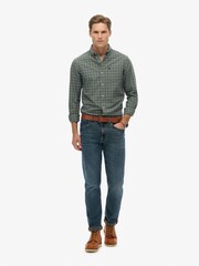 Superdry Green Premium Check Oxford Shirt - Image 3 of 7