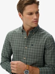 Superdry Green Premium Check Oxford Shirt - Image 4 of 7