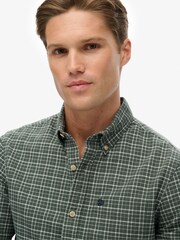 Superdry Green Premium Check Oxford Shirt - Image 5 of 7