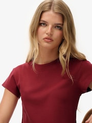 Superdry Red Athletic Essential T-Shirt - Image 3 of 6