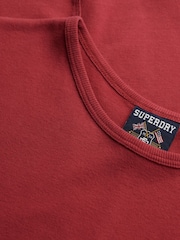 Superdry Red Athletic Essential T-Shirt - Image 6 of 6