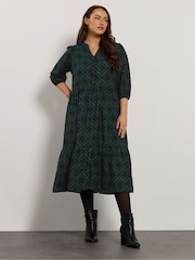 Evans 3/4 Sleeve Black Dress - Image 2 of 5