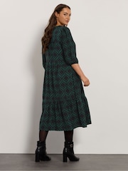 Evans 3/4 Sleeve Black Dress - Image 3 of 5