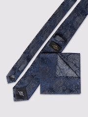 Antique Rogue Blue Paisley Tie - Image 2 of 2