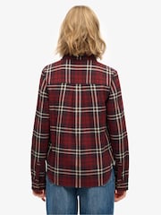 Superdry Red Lumberjack Check Flannel Shirt - Image 3 of 7