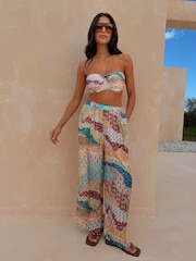 Never Fully Dressed Morocco Lurex Wide Leg Trousers - Image 2 of 4