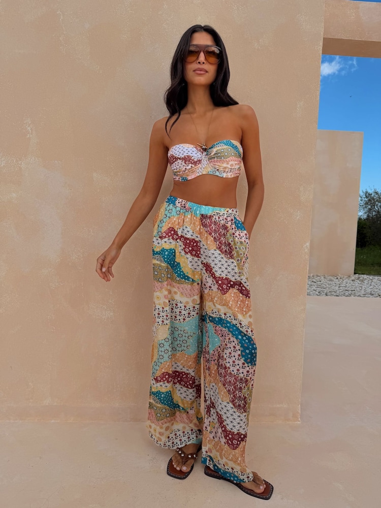 Never Fully Dressed Morocco Lurex Wide Leg Trousers - Image 2 of 4
