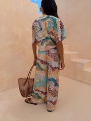 Never Fully Dressed Morocco Lurex Wide Leg Trousers - Image 4 of 4