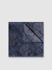 Antique Rogue Blue Paisley Handkerchief - Image 1 of 2