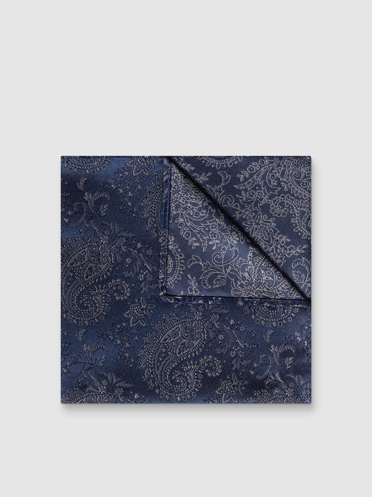 Antique Rogue Blue Paisley Handkerchief - Image 1 of 2