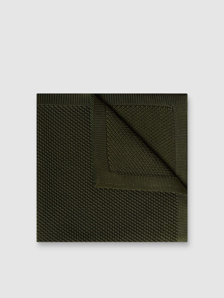 Antique Rogue Green Knitted Handkerchief - Image 1 of 2 Antique Rogue Green Knitted Handkerchief - Image 1 of 2