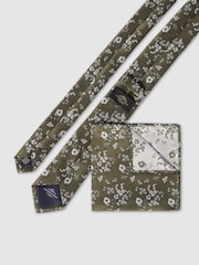 Antique Rogue Busy Floral Tie - صورة 2 من 2