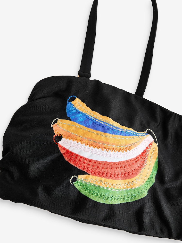 Never Fully Dressed Embroidered Bandeau Bikini Top - 圖片 2/4