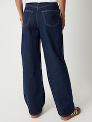 Threadbare Navy Blue Baggy Wide Leg Jeans - Image 2 of 4
