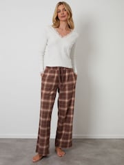 Threadbare Brown Cotton Long Sleeve Pyjamas Set - Image 1 of 4