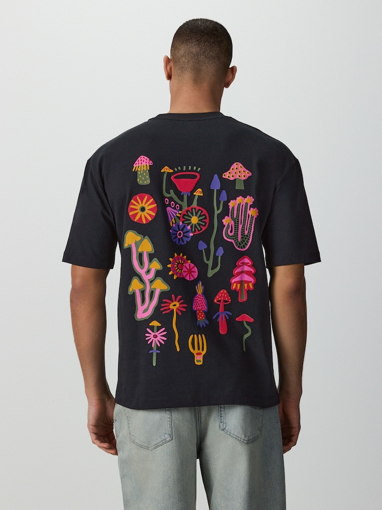 Navy Amanda Lobo Seminal Character T-Shirt - Image 1 of 8