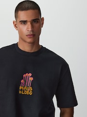 Navy Amanda Lobo Seminal Character T-Shirt - Image 4 of 8