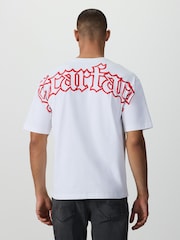 White Scarface Relaxed Fit Graphic Print Film T-Shirt - Image 4 of 4