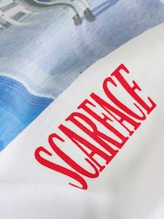 White Scarface - Bequeme Passform - Graphic Print Film T-Shirt - Bild 8 von 8