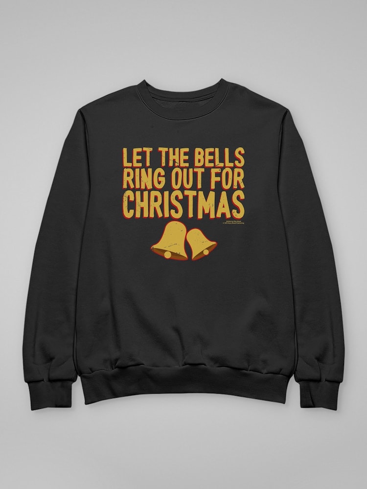 All + Every Black I Wish It Could Be Christmas Everyday Bells Lyric Wizzard Sweatshirt - Image 4 of 4 All + Every Black I Wish It Could Be Christmas Everyday Bells Lyric Wizzard Sweatshirt - Image 4 of 4
