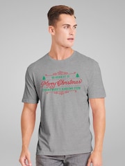 All + Every Grey So Here It Is Merry Christmas Merry Xmas Everybody Slade T-Shirt - Image 2 of 4