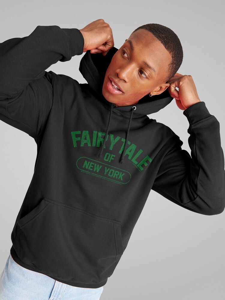 All + Every Black Fairytale Of New York Christmas Lyric The Pogues Hooded Sweatshirt - Image 2 of 4 All + Every Black Fairytale Of New York Christmas Lyric The Pogues Hooded Sweatshirt - Image 2 of 4