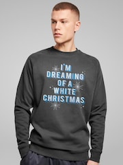 All + Every Grey I'm Dreaming Of A White Christmas Bing Crosby Irving Berlin Sweatshirt - Image 1 of 4