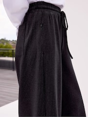 Ro&Zo Grey Petite Pinstripe Wide Leg Trousers - Image 3 of 3