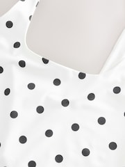 أسود/بيج فاتح - بلوزة بدون أكمام بياقة دائرية ناعمة الملمس من النايلون الناعم والمرن - صورة 7 من 7