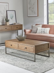Cox & Cox Brown Lima Coffee Table - Image 1 of 4