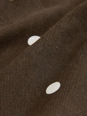 Chocolate Brown Polka Dot Wide Leg Jeans - Image 8 of 8