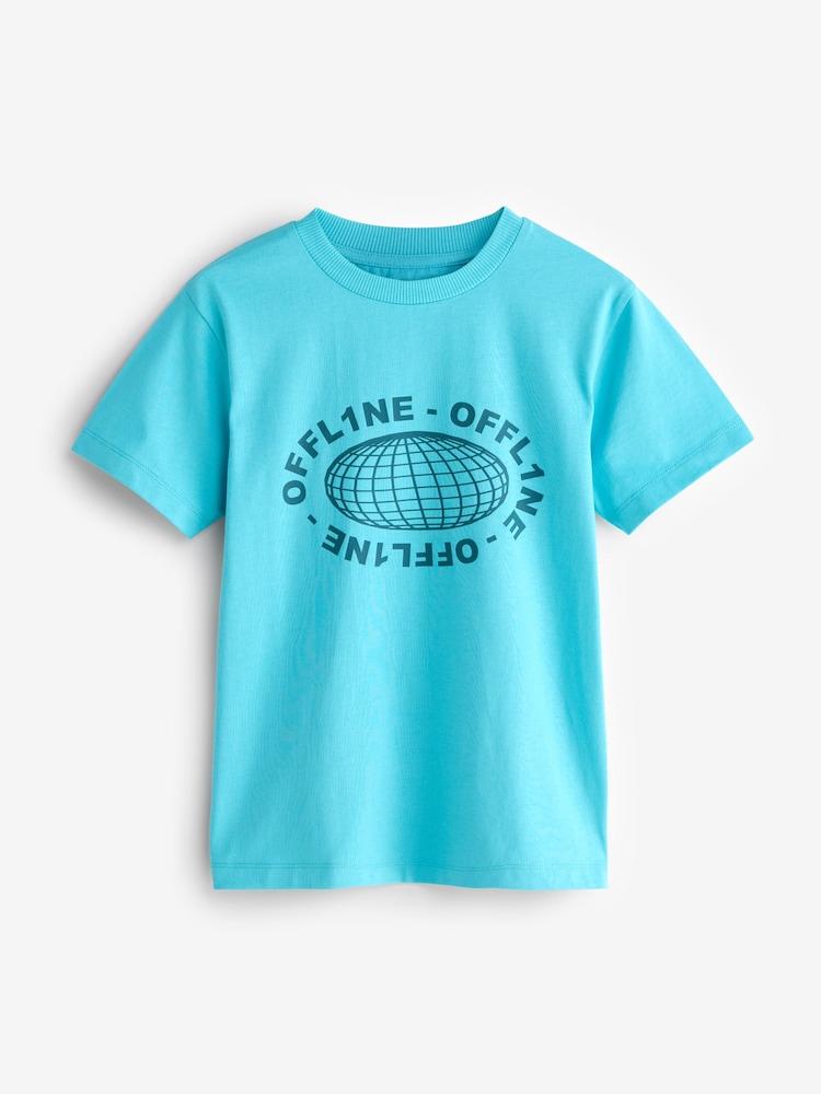 Blue Global Graphic T-Shirt - Image 1 of 1