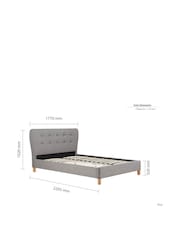 Birlea Grey Stockholm Bed - Image 10 of 10