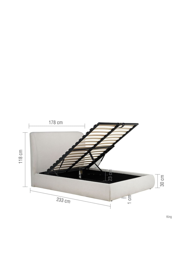 Birlea Cream Lanis Ottoman Bed - Image 10 of 10 Birlea Cream Lanis Ottoman Bed - Image 10 of 10