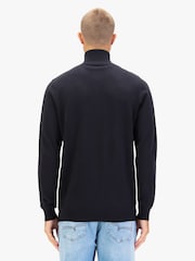 Luke 1977 Pretender Quarter Zip Kintted Black Jumper - Image 3 of 7