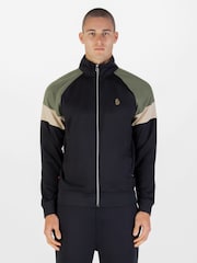 Luke 1977 Kas 3 Zip Black Sweatshirt Future Dusk - Image 1 of 8