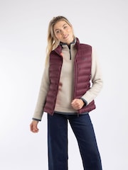 Weird Fish Purple Atissa Lightweight Padded Gilet - Image 1 of 7