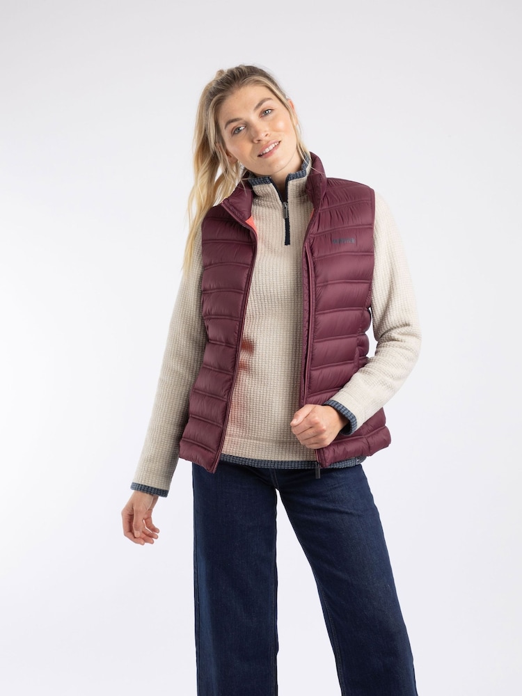 Weird Fish Purple Atissa Lightweight Padded Gilet - Image 1 of 7