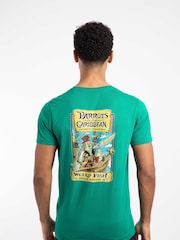 Weird Fish Green Parrots Of The Caribbean Back Print Artist T-Shirt - Image 3 of 6