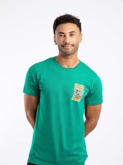Weird Fish Green Parrots Of The Caribbean Back Print Artist T-Shirt - Image 4 of 6