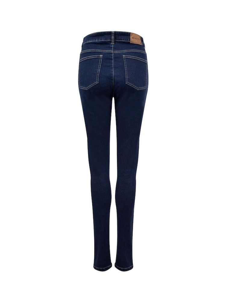 Weird Fish Blue Gerrie Mid-Rise Slim Leg Jeans - Image 6 of 6 Weird Fish Blue Gerrie Mid-Rise Slim Leg Jeans - Image 6 of 6