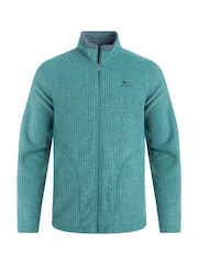 Weird Fish Green Shires Full Zip Grid Fleece - Image 6 of 7