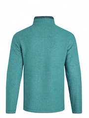 Weird Fish Green Shires Full Zip Grid Fleece - Image 7 of 7