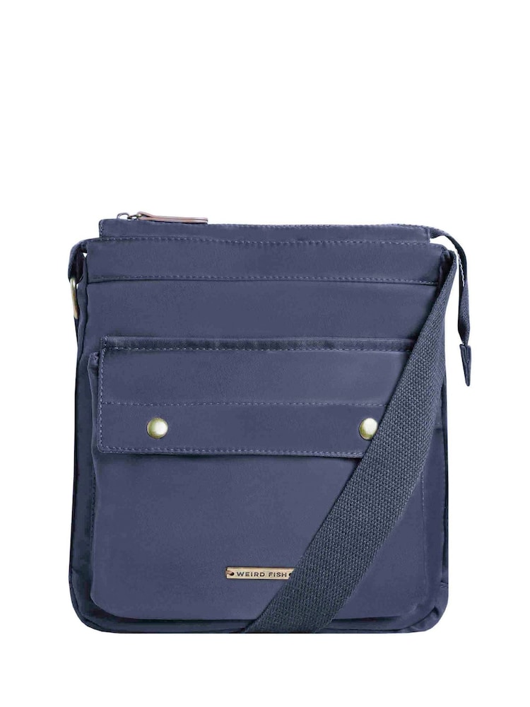 Weird Fish Blue Arman Cross Body Bag - Image 1 of 6