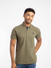 Verde/Marrón - Weird Fish Miles Pique Polo Shirt - Imagen 1 de 7