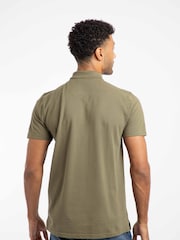 Verde/Marrón - Weird Fish Miles Pique Polo Shirt - Imagen 2 de 7